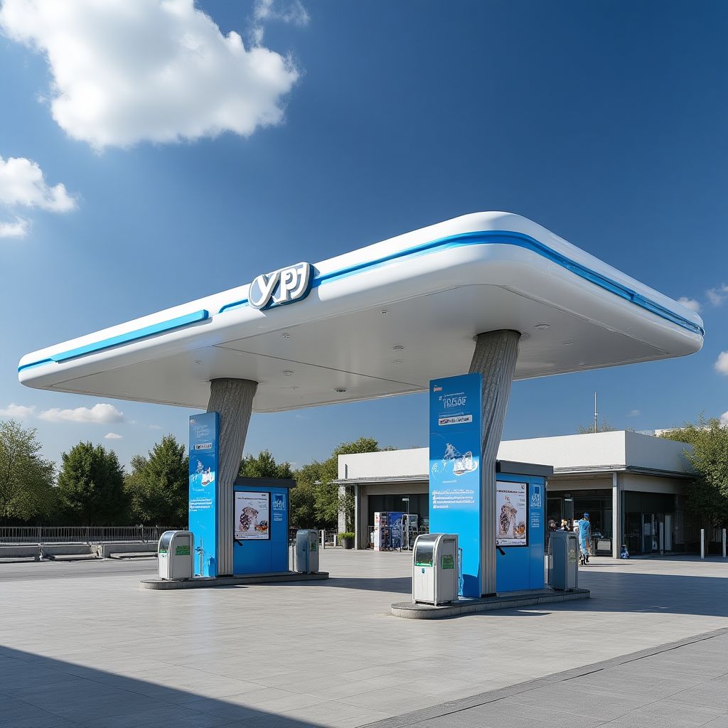 Estación YPF con tecnología de autoservicio
